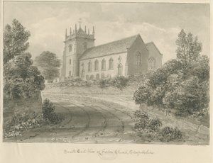 Horton Church: sépiová kresba od John Buckler