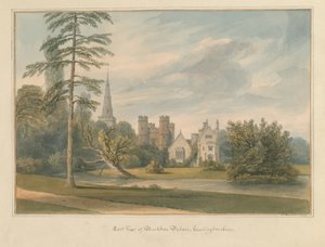 Huntingdonshire - Buckdenský palác, 1799 od John Buckler