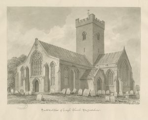 Leigh Church: sépiová kresba od John Buckler