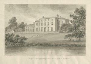 Milford House: sépiová kresba od John Buckler