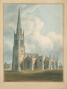 Oxfordshire - Bloxham Church, 1802 od John Buckler