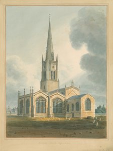 Oxfordshire - Bloxham Church, 1802 od John Buckler