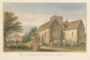 Oxfordshire - Shiplake Church and Parsonage House, 1830 od John Buckler