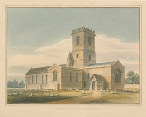 Oxfordshire - Stanton Harcourt Church, 1803 od John Buckler