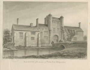 Pillaton Hall: sépiová kresba od John Buckler