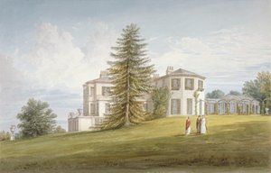 Jihozápadní pohled na Bromley Hill, Bromley, Kent, 1815 od John Buckler