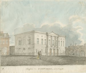 Stafford - Chetwynd House: sépiová kresba od John Buckler