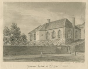 Stafford - Gymnázium: kresba sépie, 1837 od John Buckler