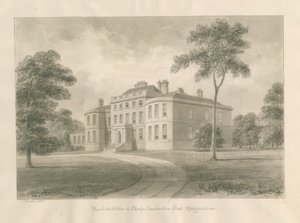 Thorpe Constantine Hall: sépiová lavírovaná kresba, 1848 od John Buckler