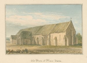 Wiltshire - Place Farm - Old Barn, 1817 od John Buckler