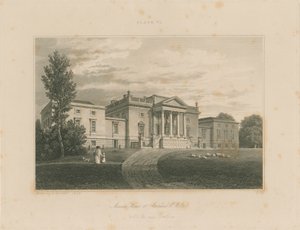 Wiltshire - Stourhead - Mansion: rytina od John Buckler