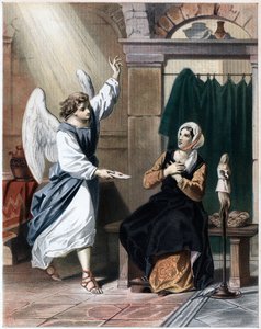 Anděl přináší dopis od Boha Christianě, c1850 od John Bunyan Bristol