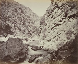 ?Ostrý obrat v soutěsce [pod Ali Masjid], velmi drsný kousek?, 1879 od John Burke