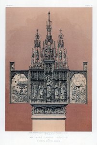 Triptych vyřezávaný ze slonoviny, 19. století.