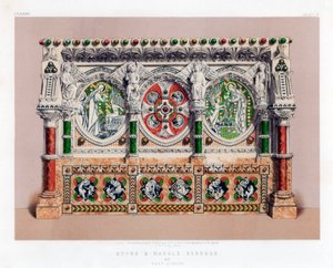 Kámen a mramor Reredos, 19. století.