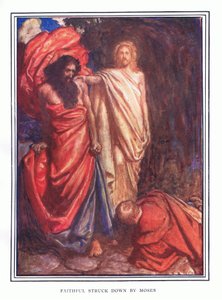 Věrní zasaženi Mojžíšem od John Byam Liston Shaw