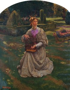 Pták v kleci od John Byam Liston Shaw