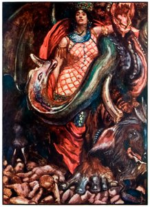 "Přesto to bylo řízeno ženou" z "Poutník" Pokrok z tohoto světa, k tomu, co přijde" od Johna Bunyana od John Byam Liston Shaw