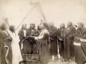Indiánští náčelníci v Deadwood, Jižní Dakota, 1891