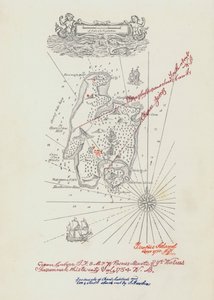 Mapa pro Ostrov pokladů (barevné lito)