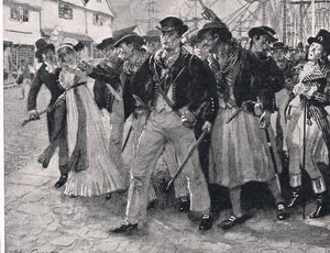 Naval Mutineers Ashore, ilustrace z 