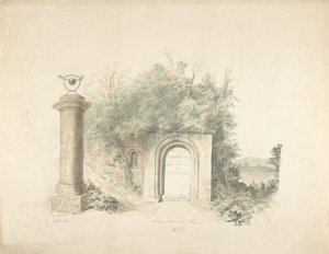 Titulní stránka skupiny plánů, pohledů a scénických interiérů hradu Lea, Worcestershire..., 18