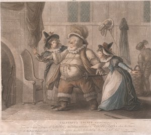 Falstaffův útěk – „Veselé paničky z Windsoru“, dějství IV, scéna II