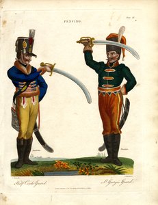 Styly šermu: Jiřího a půlkruhové stráže. od John Chapman