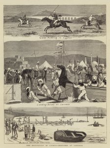 Okupace Kypru, Sketches at Larnaca (rytina) od John Charles (after) Dollman