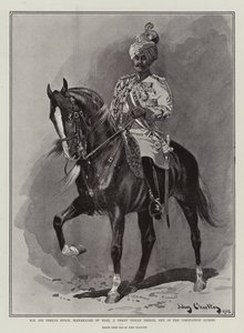 H H Sir Pertab Singh, mahárádža z Idaru, velký indický princ, jeden z korunovačních hostů