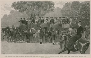 Setkání Coaching Clubu v časopise, Hyde Park, Londýn (rytina) od John Charlton
