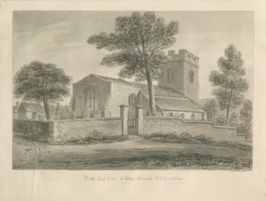 Alton Church: sépiová kresba, 1841