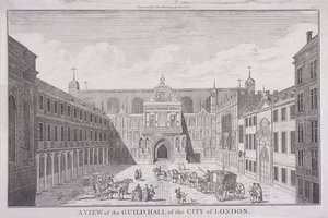 Guildhall, Londýn, 1820 od John Chessell Buckler