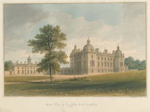 Norfolk - Houghton Hall, 1826 od John Chessell Buckler