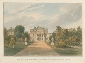 Oxfordshire - Middleton Stoney House, 1827 od John Chessell Buckler