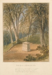 Somerset - Batheaston Villa Garden, 1827 od John Chessell Buckler