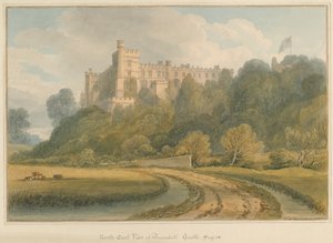 Sussex – zámek Arundel, 1825 od John Chessell Buckler
