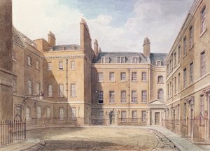 Pohled na Downing Street, Westminster od John Chessell Buckler