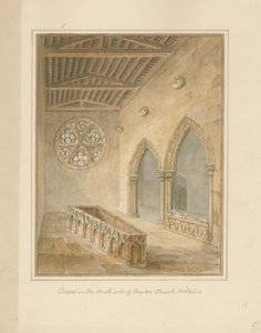 Wiltshire - Boyton Church - Chapel, 1812 od John Chessell Buckler