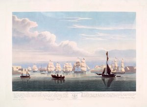 Nizozemské obchodní lodě opouštějící Portsmouth, 2. června od John Christian (after) Schetky
