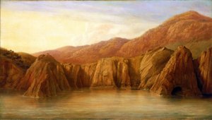 Záchrana nákladu a pokladů z HMS "Thetis" u mysu Frio v Brazílii poté, co se fregata 4. prosince potopila. od John Christian Schetky
