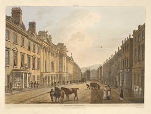 Milsom street.Bath, ilustrovaná řadou pohledů, z kreseb J. C. Nattese; s popisy ke každé desce.John Claude Nattes1806 od John Claude Nattes