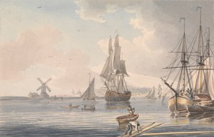 Deptford Dockyard, Kent od John Cleveley the Younger