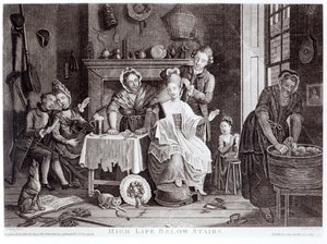 High Life Under Stairs, vyryl Caldwell, hospoda. v roce 1772 od John Collet