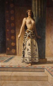 Clytemnestra, kolem roku 1914 (olej na plátně) od John Collier