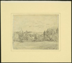 Fara a kostel v Binfieldu, Berkshire od John Constable