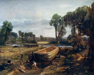 Stavba lodí v blízkosti Flatford Mill, 1815, 1912. od John Constable