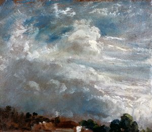 Studie mraků: Horizont stromů od John Constable