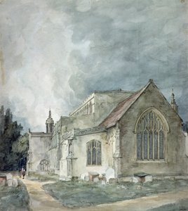 East Bergholt Church, cca 1805-11 (akvarel) od John Constable