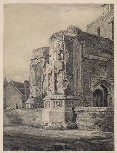 East Bergholt Church, od jihozápadu, c.1815-17 od John Constable